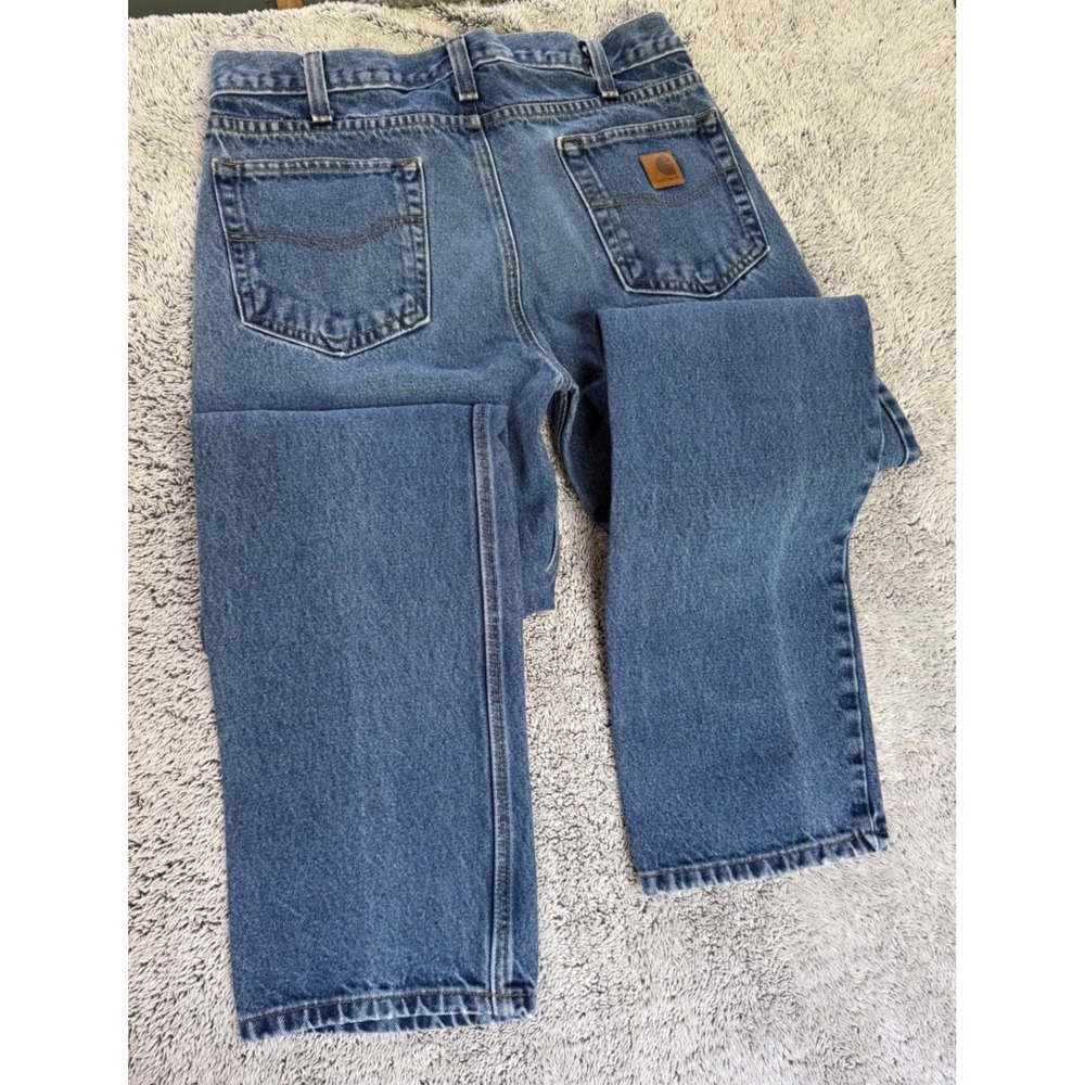 Carhartt B480-DVB Traditional Fit Straight Leg Jean Mens 32x34 Dark Vintage Blue